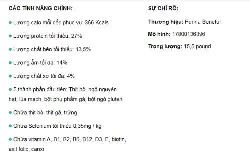 dinh dưỡng hạt purina cho pug