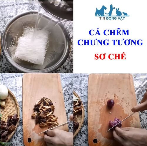 sơ chế nguyên liệu cá chẽm chưng tương